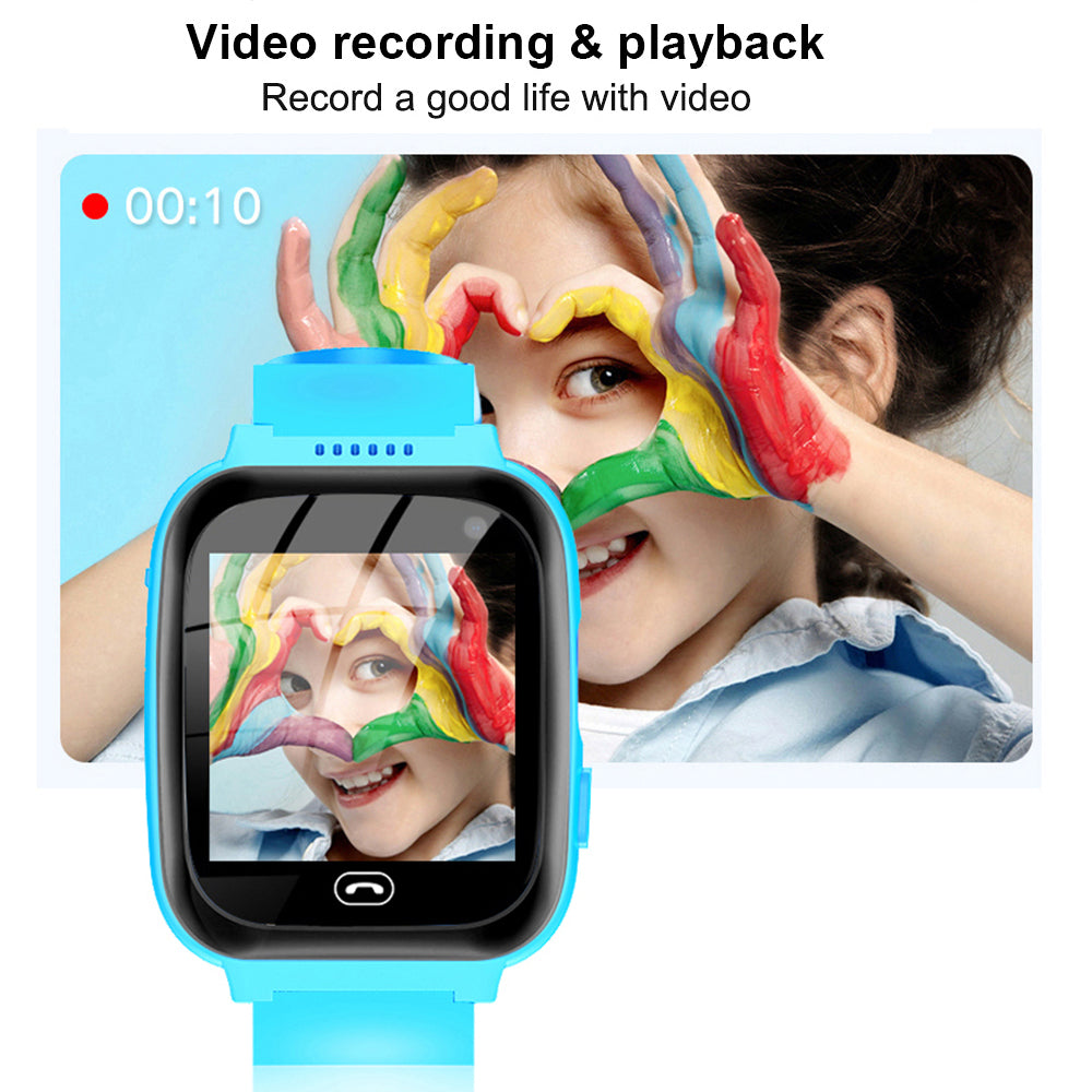 Premium Kids Smartwatch 4G Video Voice Calls GPS Tracker 1.69 Inch HD IP67 WiFi Bluetooth 8GB Android iOS Compatible Activity Tracker Safety Features
