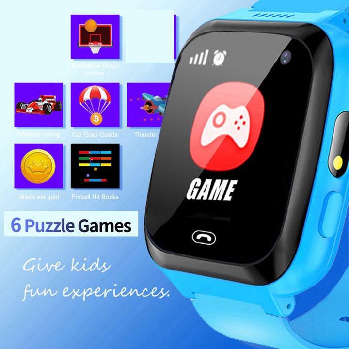 Premium Kids Smartwatch 4G Video Voice Calls GPS Tracker 1.69 Inch HD IP67 WiFi Bluetooth 8GB Android iOS Compatible Activity Tracker Safety Features