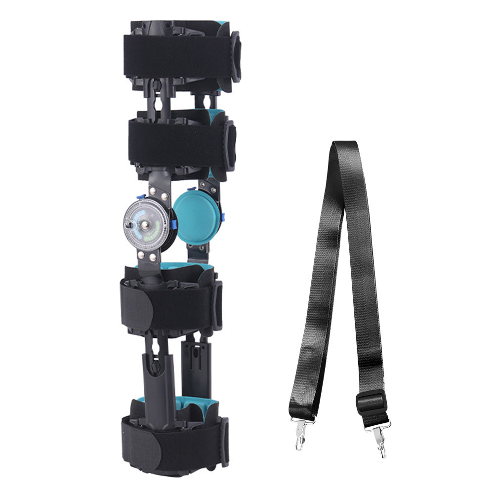 Premium Knee Brace Adjustable Hinged Knee Support ROM Control Aluminum Frame Knee Stabilizer One Size Left Right for Sports Work Daily Use