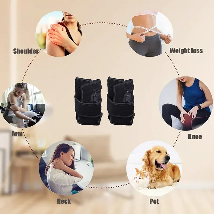 Premium LED Light Belt 660nm 850nm Wearable Heating Pad 360 LEDs Adjustable Wrap Portable Light Device Timer 38W for Home Gym Daily Use Comfort Fit