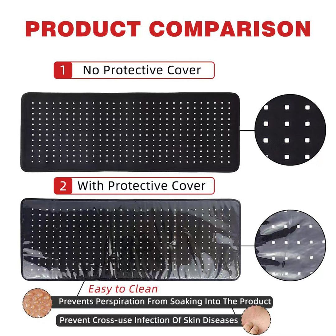 Premium LED Light Therapy Belt 660nm 850nm Wearable Heating Pad 360 LEDs Adjustable Wrap Portable Light Device for Home Gym Daily Use Comfort Fit