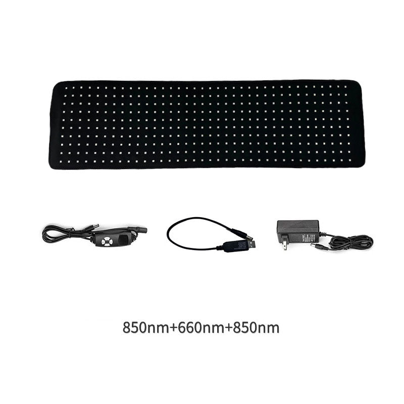 Premium LED Light Therapy Belt 660nm 850nm Wearable Heating Pad 360 LEDs Adjustable Wrap Portable Light Device for Home Gym Daily Use Comfort Fit