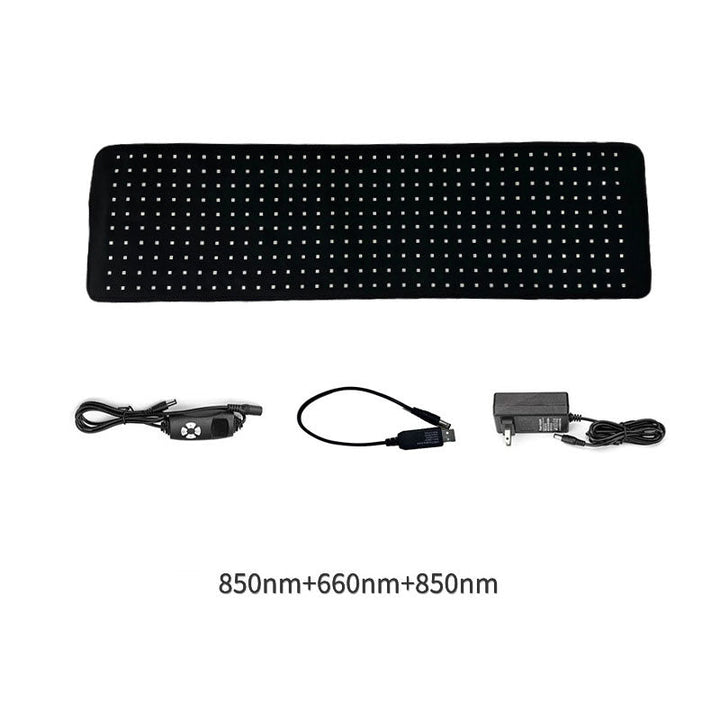 Premium LED Light Therapy Belt 660nm 850nm Wearable Heating Pad 360 LEDs Adjustable Wrap Portable Light Device for Home Gym Daily Use Comfort Fit