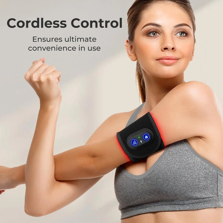 Premium LED Light Therapy Pad 660nm 850nm Portable Light Device 120 LEDs 16W Adjustable Straps Timer for Face Body Home Gym Daily Use Comfort