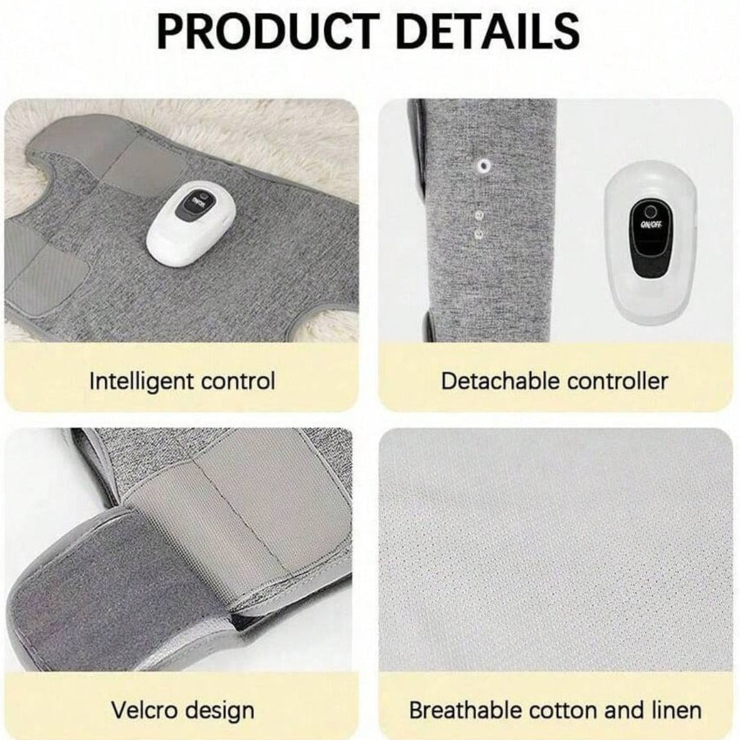 Premium Leg Massager Air Compression Calf Arm Massager Wireless Rechargeable Adjustable Intensity Portable Wrap for Home Office Travel Daily Use Comfort