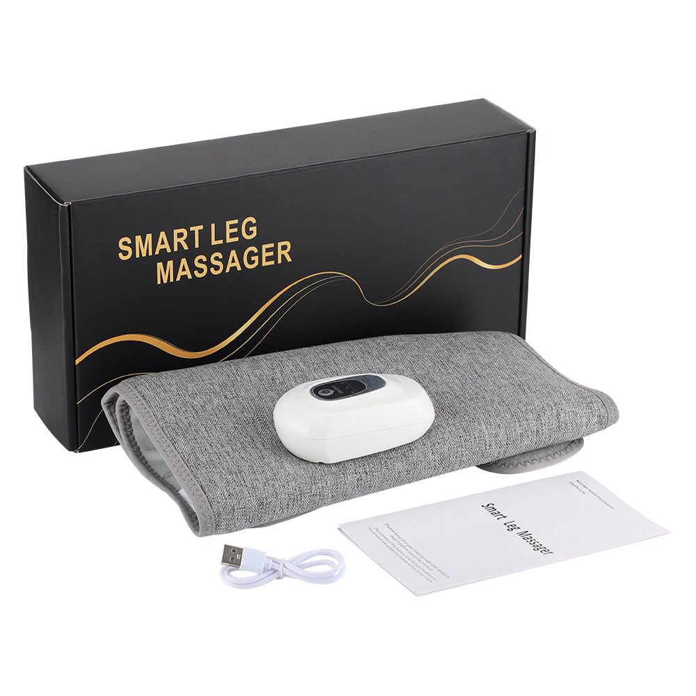 Premium Leg Massager Air Compression Calf Arm Massager Wireless Rechargeable Adjustable Intensity Portable Wrap for Home Office Travel Daily Use Comfort