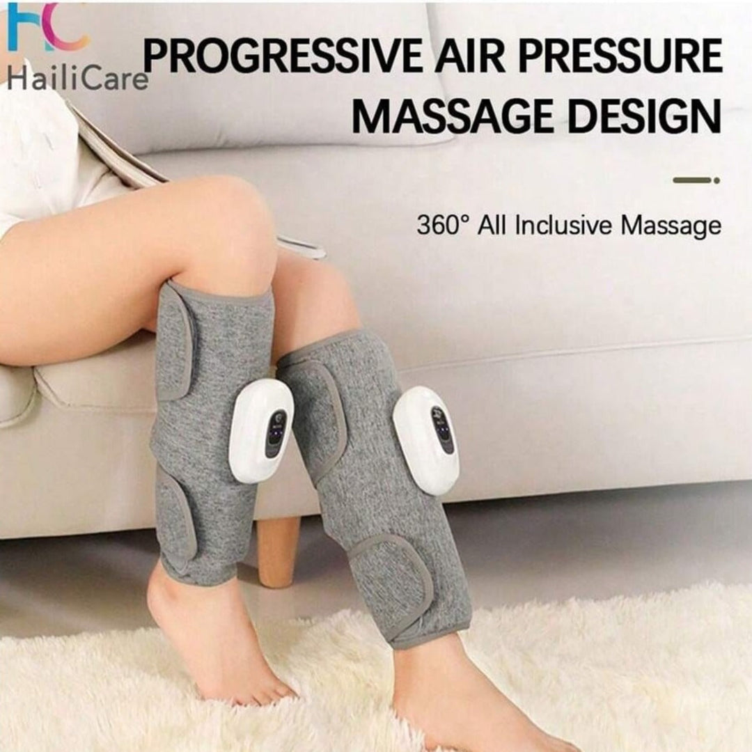 Premium Leg Massager Air Compression Calf Arm Massager Wireless Rechargeable Adjustable Intensity Portable Wrap for Home Office Travel Daily Use Comfort
