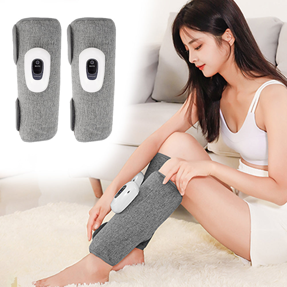 Premium Leg Massager Air Compression Calf Arm Massager Wireless Rechargeable Adjustable Intensity Portable Wrap for Home Office Travel Daily Use Comfort