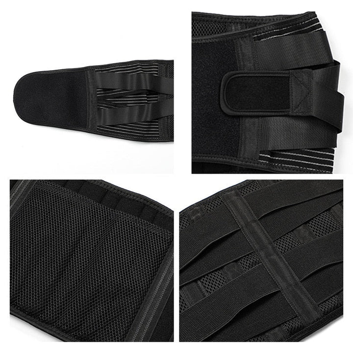 Premium Lower Back Brace Lumbar Support Belt Adjustable Compression Breathable Design for Gym Weight Lifting and Work Daily Use Comfort Fit Support