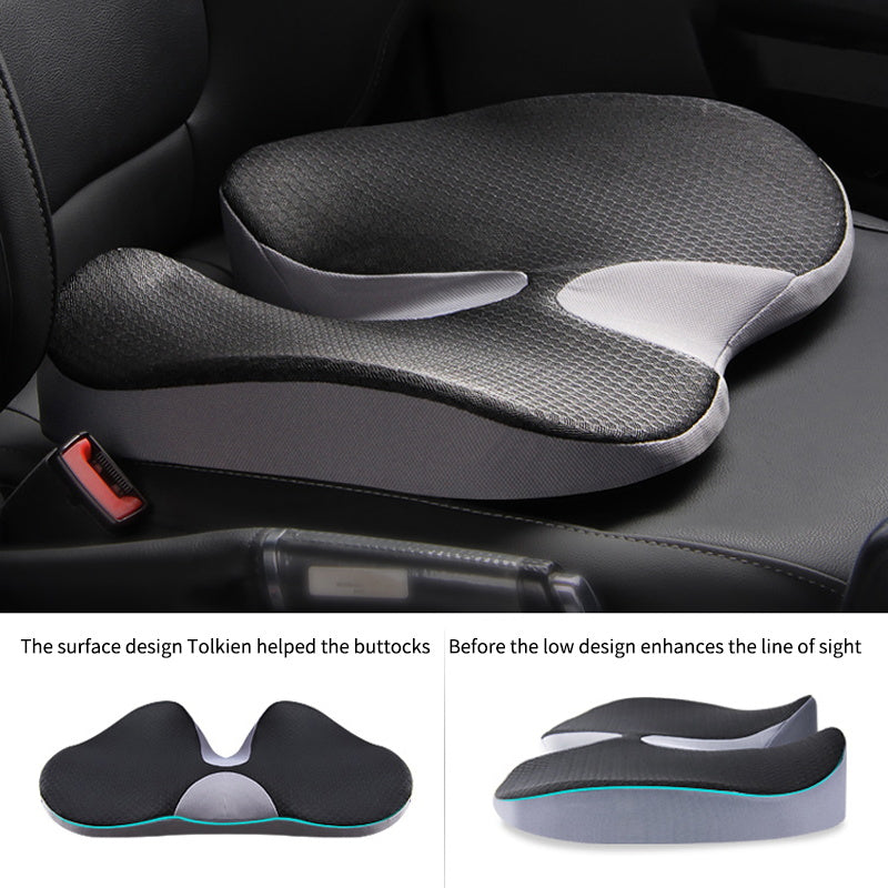 Premium Memory Foam Seat Cushion Ergonomic Chair Pad Non Slip Support Cushion for Office Chair Car Seat Portable Comfort Cushion Daily Use Travel