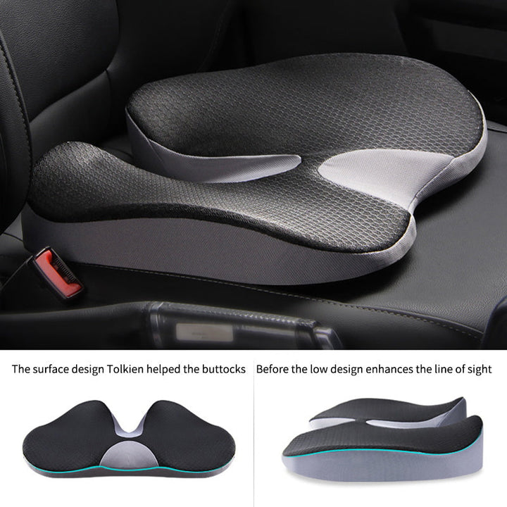 Premium Memory Foam Seat Cushion Ergonomic Chair Pad Non Slip Support Cushion for Office Chair Car Seat Portable Comfort Cushion Daily Use Travel