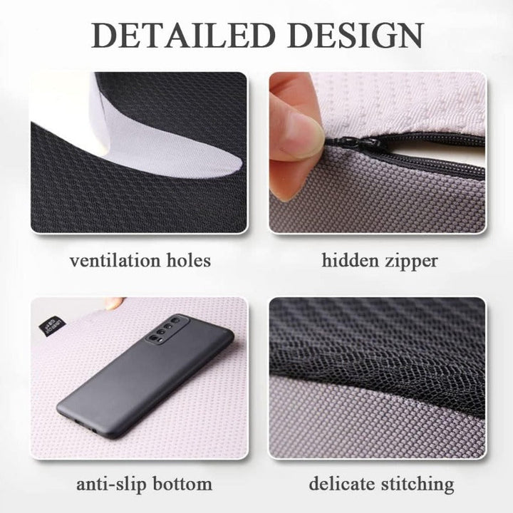Premium Memory Foam Seat Cushion Ergonomic Chair Pad Non Slip Support Cushion for Office Chair Car Seat Portable Comfort Cushion Daily Use Travel