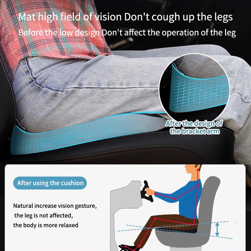 Premium Memory Foam Seat Cushion Ergonomic Chair Pad Non Slip Support Cushion for Office Chair Car Seat Portable Comfort Cushion Daily Use Travel