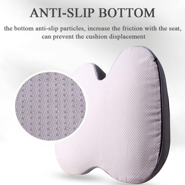 Premium Memory Foam Seat Cushion Ergonomic Chair Pad Non Slip Support Cushion for Office Chair Car Seat Portable Comfort Cushion Daily Use Travel