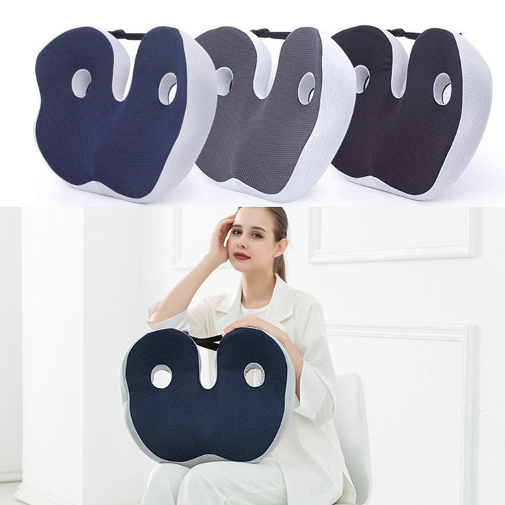 Premium Memory Foam Seat Cushion Ergonomic Sit Bone Support Pad Breathable Washable Chair Cushion for Office Car Home Long Sitting Daily Use Comfort