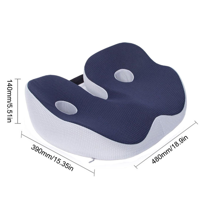 Premium Memory Foam Seat Cushion Ergonomic Sit Bone Support Pad Breathable Washable Chair Cushion for Office Car Home Long Sitting Daily Use Comfort