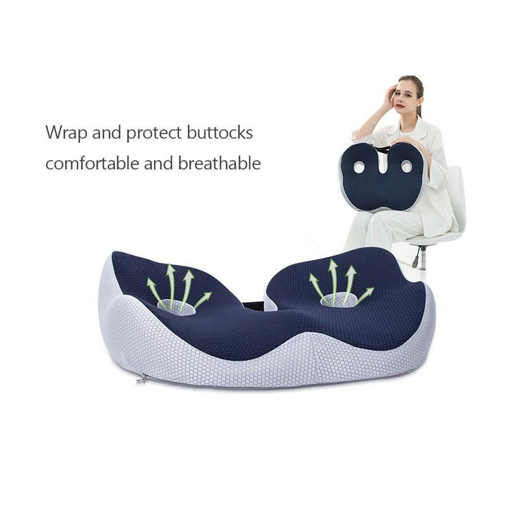 Premium Memory Foam Seat Cushion Ergonomic Sit Bone Support Pad Breathable Washable Chair Cushion for Office Car Home Long Sitting Daily Use Comfort