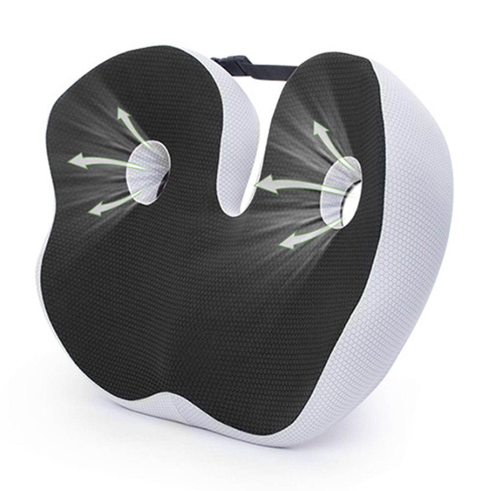Premium Memory Foam Seat Cushion Ergonomic Sit Bone Support Pad Breathable Washable Chair Cushion for Office Car Home Long Sitting Daily Use Comfort