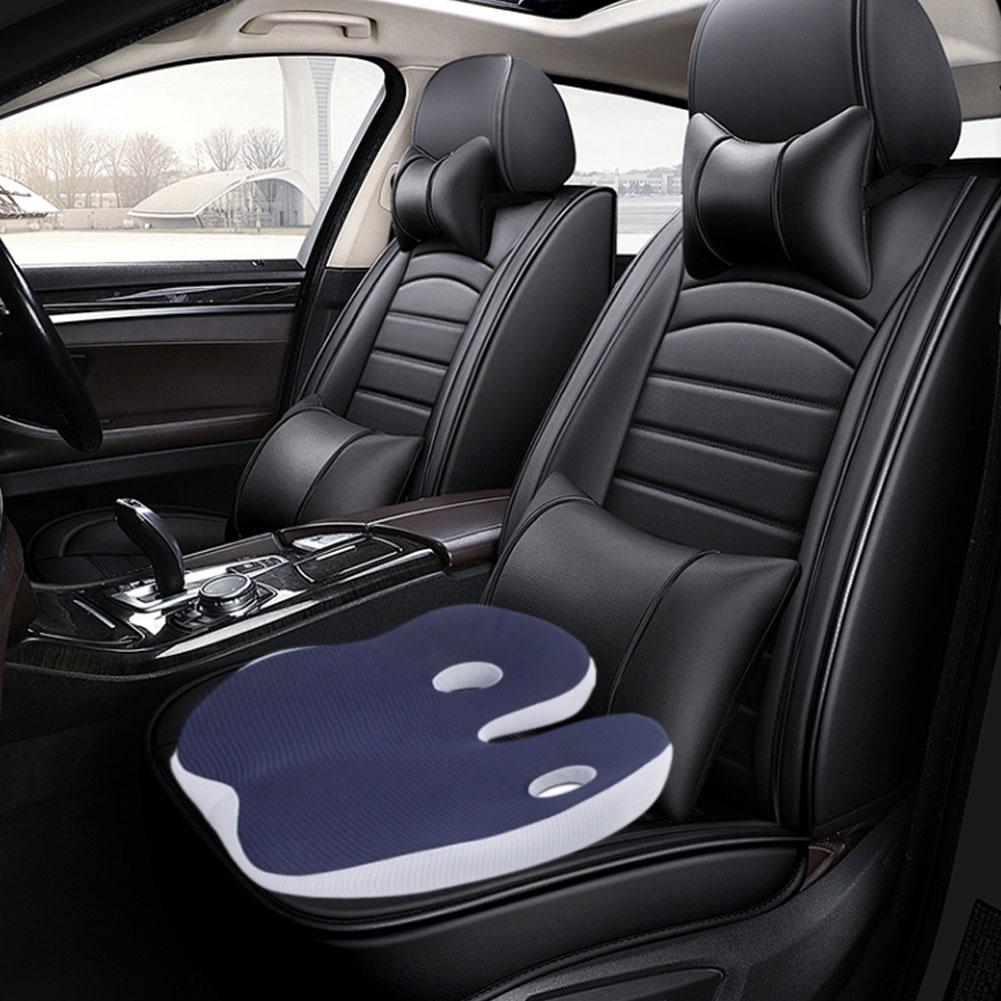Premium Memory Foam Seat Cushion Ergonomic Sit Bone Support Pad Breathable Washable Chair Cushion for Office Car Home Long Sitting Daily Use Comfort
