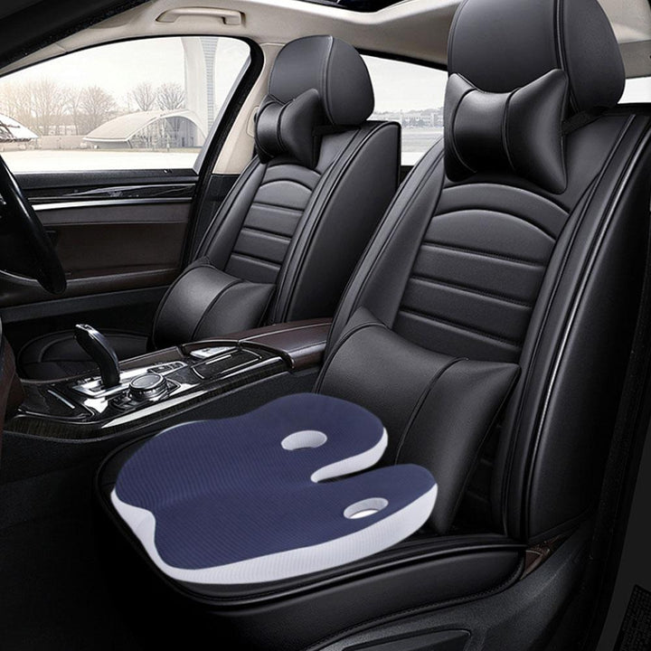 Premium Memory Foam Seat Cushion Ergonomic Sit Bone Support Pad Breathable Washable Chair Cushion for Office Car Home Long Sitting Daily Use Comfort
