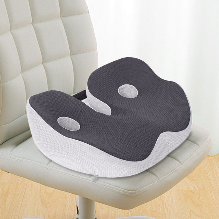 Premium Memory Foam Seat Cushion Ergonomic Sit Bone Support Pad Breathable Washable Chair Cushion for Office Car Home Long Sitting Daily Use Comfort
