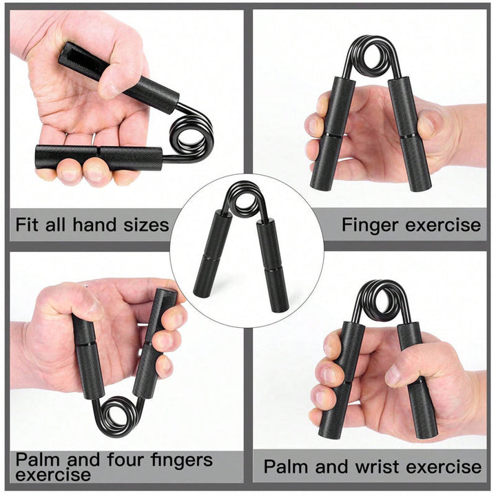 Premium Metal Hand Gripper Adjustable 50 to 350lb Grip Strengthener Finger Wrist Trainer Ergonomic Portable Fitness Tool for Home Gym Daily Use