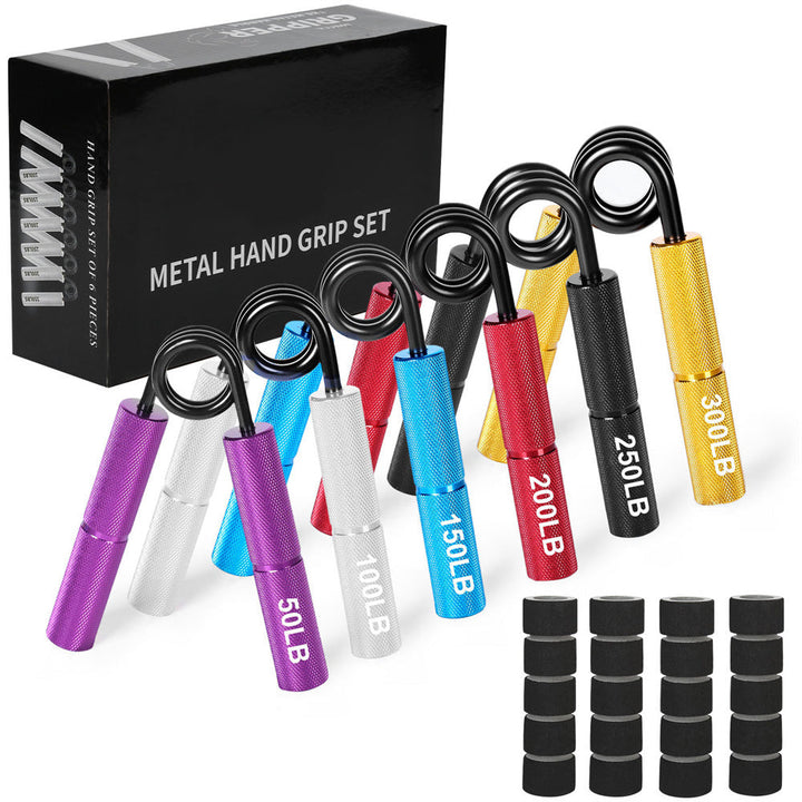 Premium Metal Hand Gripper Adjustable 50 to 350lb Grip Strengthener Finger Wrist Trainer Ergonomic Portable Fitness Tool for Home Gym Daily Use