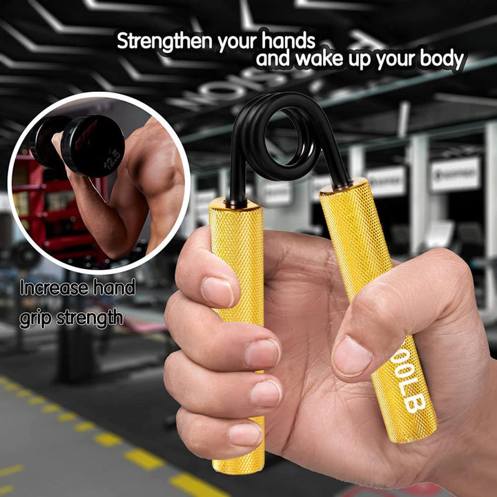 Premium Metal Hand Gripper Adjustable 50 to 350lb Grip Strengthener Finger Wrist Trainer Ergonomic Portable Fitness Tool for Home Gym Daily Use