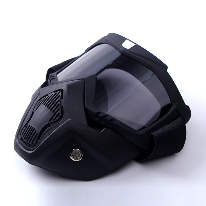 Premium Motorcycle Mask Goggles Skull Face Mask Breathable Wind Dust Cover Adjustable Strap Helmet Compatible Outdoor Riding Glasses Multicolor Lens