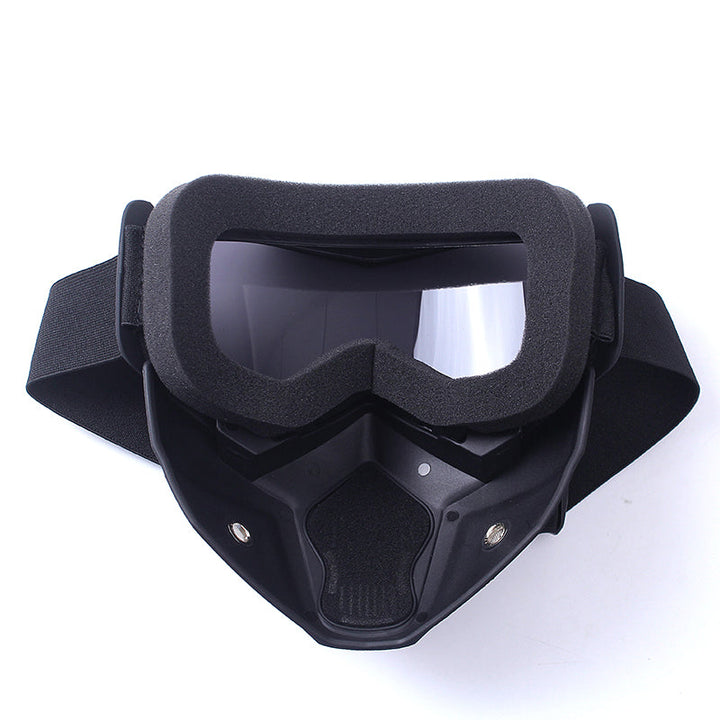 Premium Motorcycle Mask Goggles Skull Face Mask Breathable Wind Dust Cover Adjustable Strap Helmet Compatible Outdoor Riding Glasses Multicolor Lens