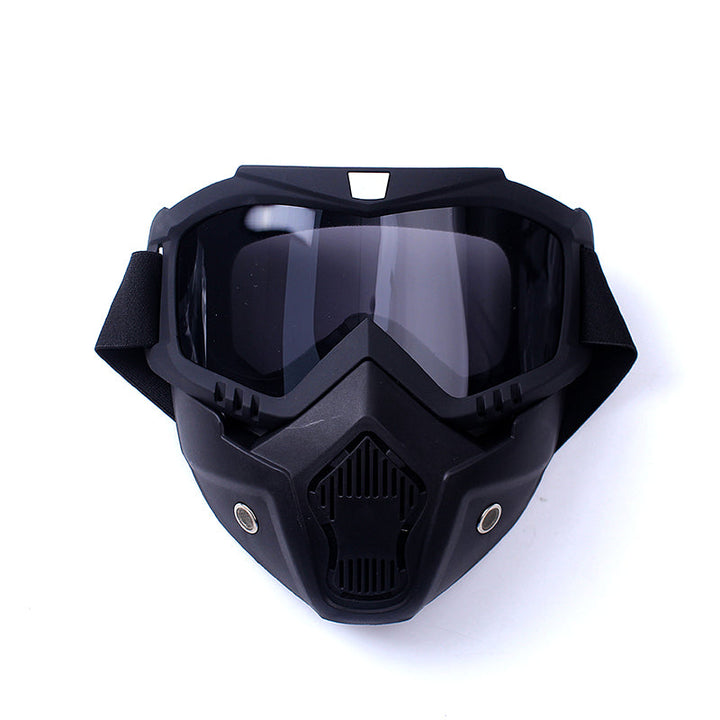 Premium Motorcycle Mask Goggles Skull Face Mask Breathable Wind Dust Cover Adjustable Strap Helmet Compatible Outdoor Riding Glasses Multicolor Lens
