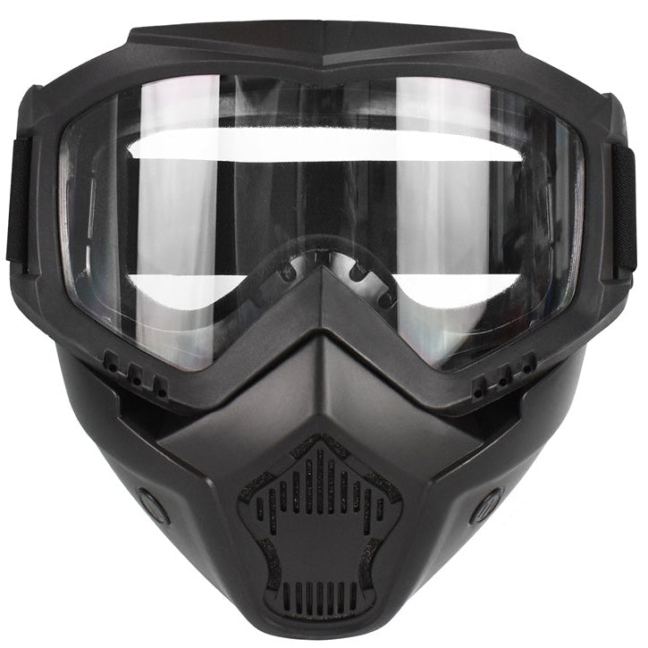 Premium Motorcycle Mask Goggles Skull Face Mask Breathable Wind Dust Cover Adjustable Strap Helmet Compatible Outdoor Riding Glasses Multicolor Lens
