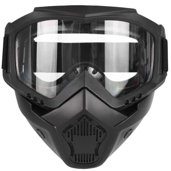 Premium Motorcycle Mask Goggles Skull Face Mask Breathable Wind Dust Cover Adjustable Strap Helmet Compatible Outdoor Riding Glasses Multicolor Lens
