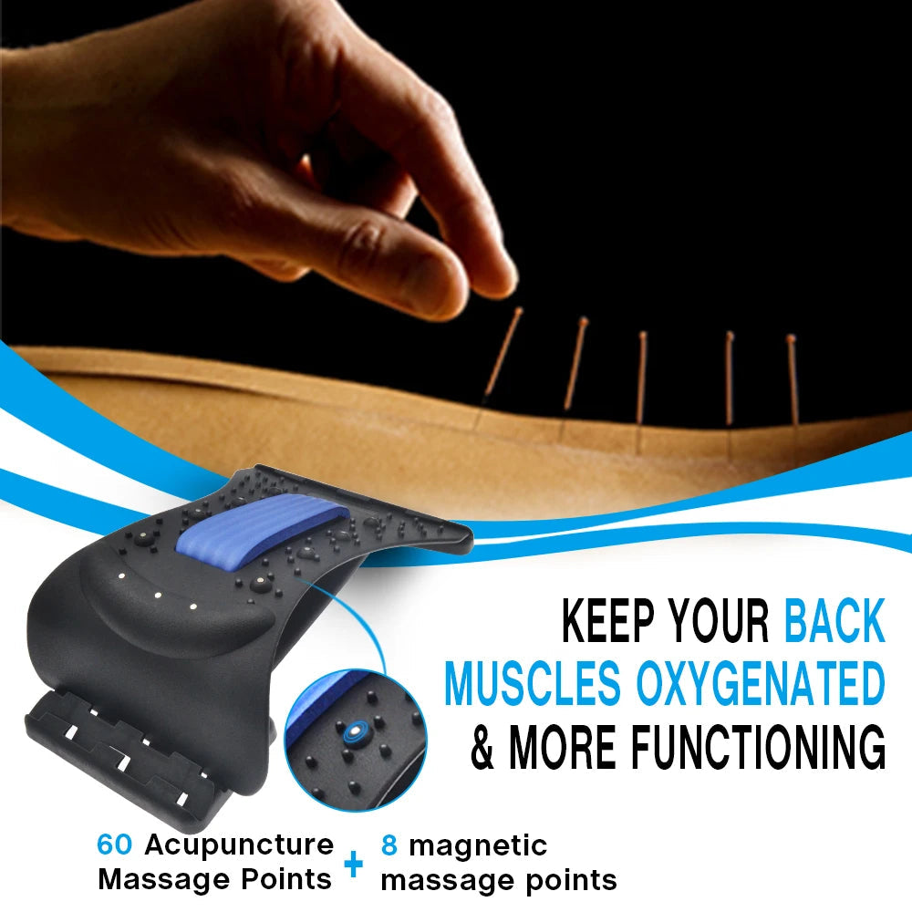 Premium Neck Stretcher Adjustable 4 Level Cervical Support Back Stretcher Ergonomic Design Portable Neck Back Support for Work Travel Daily Use Comfort