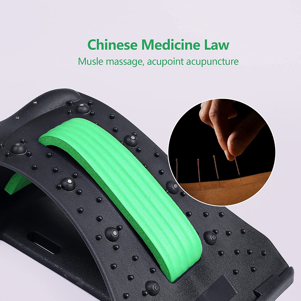 Premium Neck Stretcher Adjustable 4 Level Cervical Support Back Stretcher Ergonomic Design Portable Neck Back Support for Work Travel Daily Use Comfort