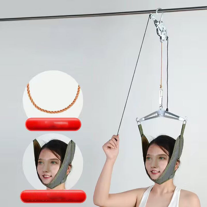 Premium Neck Stretcher Hammock Over Door Cervical Traction Device Adjustable Neck Support for Daily Use Posture Comfort Home Office Travel