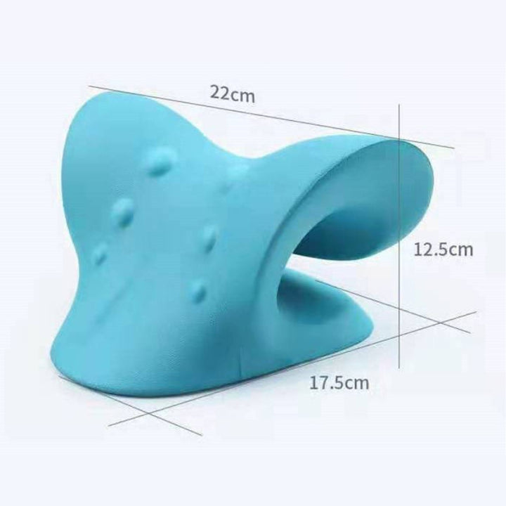 Premium Neck Stretcher Pillow Cervical Support Relaxer Ergonomic Neck Massage Cushion Foam Neck Support for Home Office Travel Daily Use Comfort