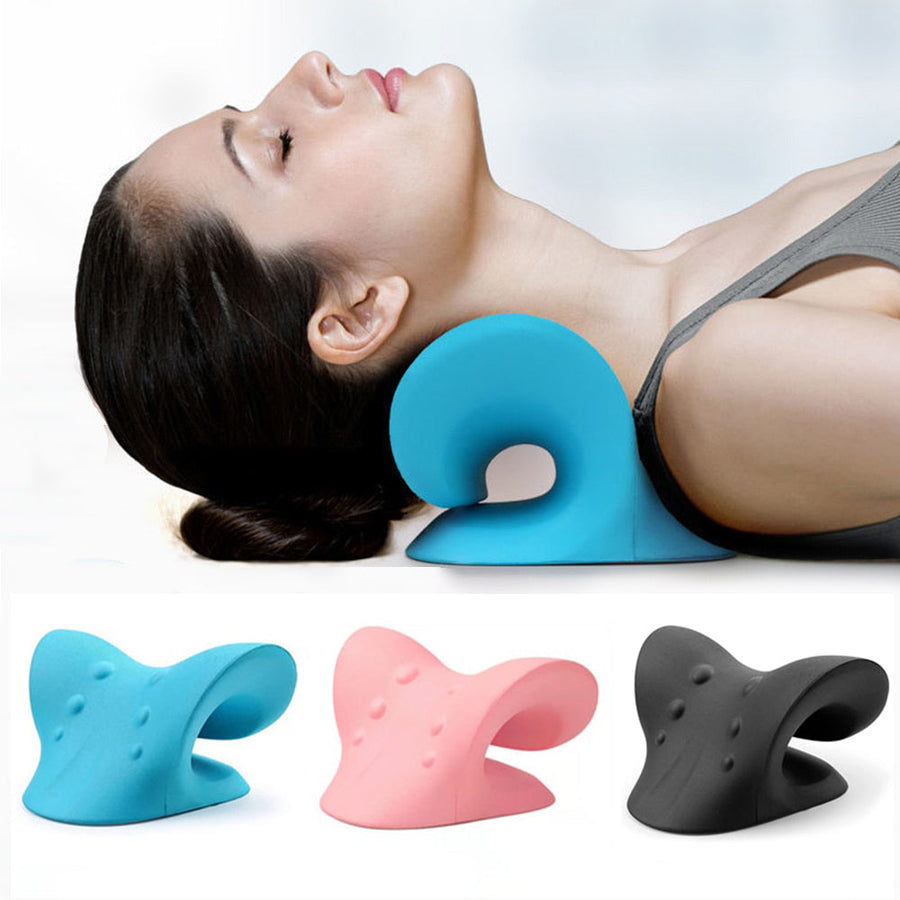 Premium Neck Support Pillow Cervical Relaxer Shoulder Stretch Pillow Ergonomic Neck Cushion Portable for Home Office Travel Daily Use Comfort