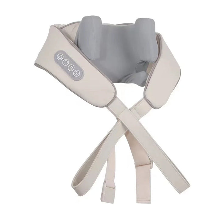 Premium Neck and Shoulder Massager with Heat Shiatsu Kneading Electric Massage Shawl Rechargeable for Back Neck Arms Gym Work Daily Use Comfort