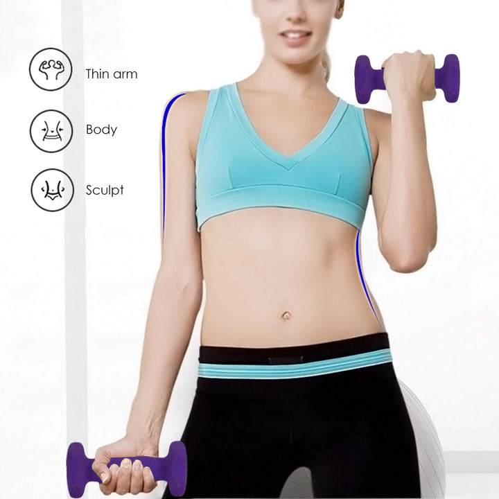 Premium Neoprene Dumbbell Non Slip Single Weight 1.1lb 2.2lb 4.4lb Hand Weight Compact Fitness Dumbbell for Home Gym Workout Training Daily Use