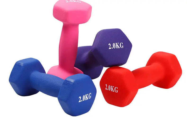 Premium Neoprene Dumbbell Non Slip Single Weight 1.1lb 2.2lb 4.4lb Hand Weight Compact Fitness Dumbbell for Home Gym Workout Training Daily Use