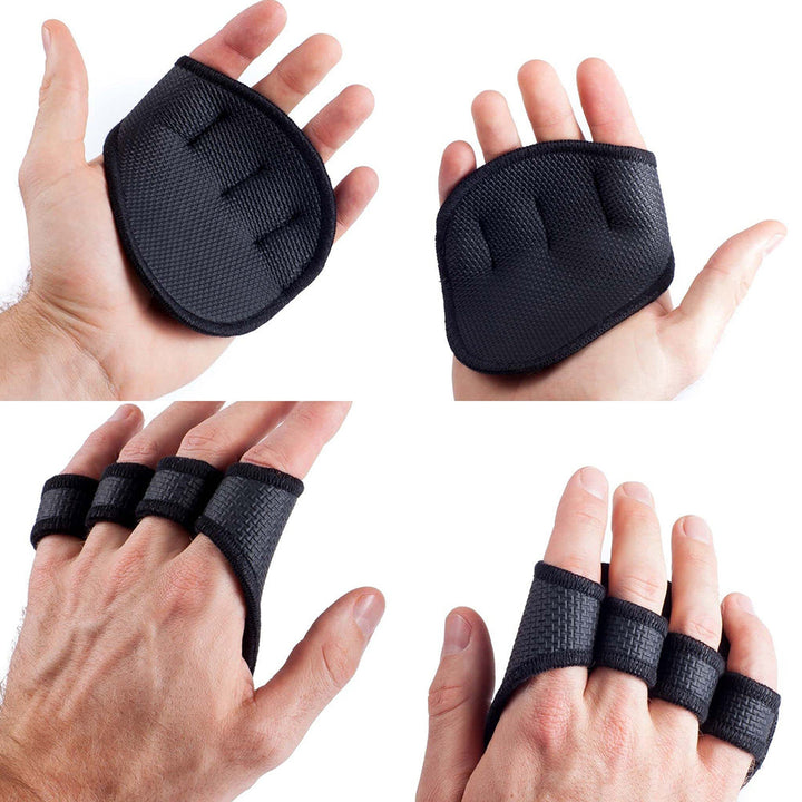 Premium Neoprene Grip Pads Weightlifting Lifting Grips Anti Slip Gym Hand Pads for Powerlifting Calisthenics Fitness Training Comfortable Grip Support