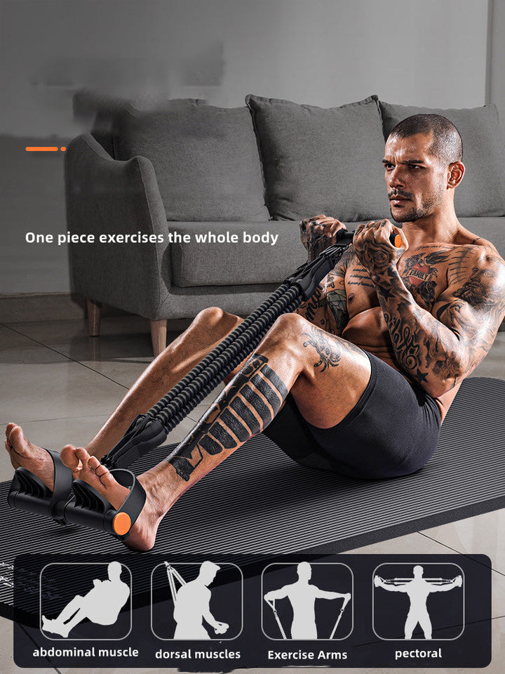 Premium Pedal Tensioner Resistance Band Device Adjustable Fitness Pull Rope Trainer Portable Full Body Exercise Equipment for Home Gym Travel Daily Use