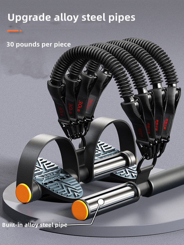Premium Pedal Tensioner Resistance Band Device Adjustable Fitness Pull Rope Trainer Portable Full Body Exercise Equipment for Home Gym Travel Daily Use