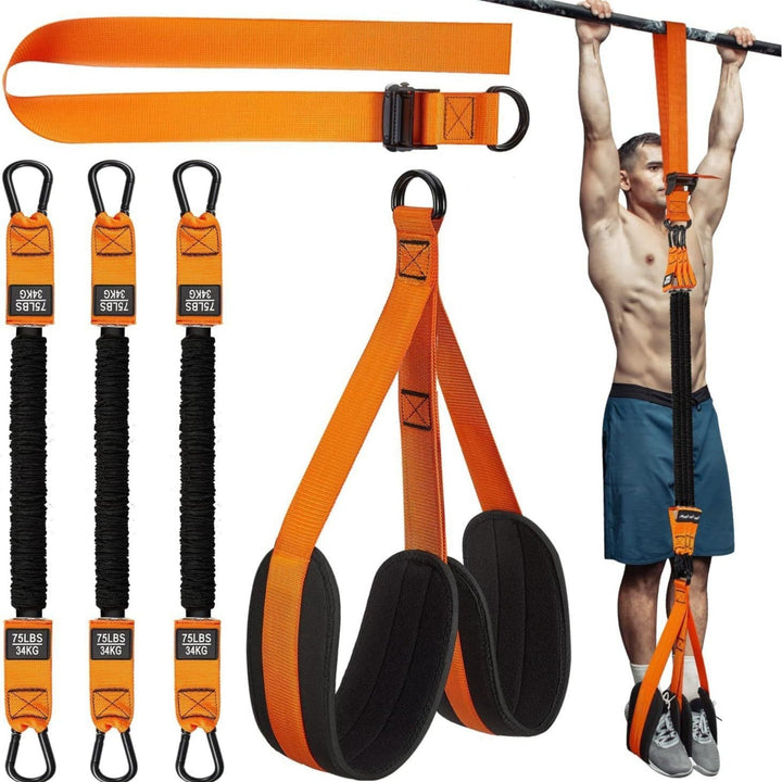 Premium Pull Up Assistance Band Adjustable Resistance Training Strap Steel Buckle Support Band for Home Gym Pull Ups Strength Training Daily Use