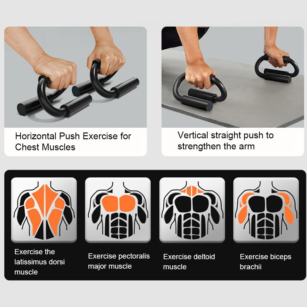 Premium Push Up Bars Ergonomic Push Up Handles Non Slip Strength Training Equipment Portable Home Gym Fitness Handles Pair for Daily Use
