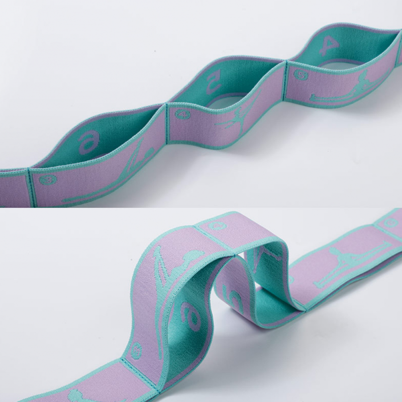 Premium Resistance Band Yoga Pilates Strap Adjustable Elastic Training Band 8 9 Grid Stretching Fitness Band Portable for Gym Home Workout Daily Use