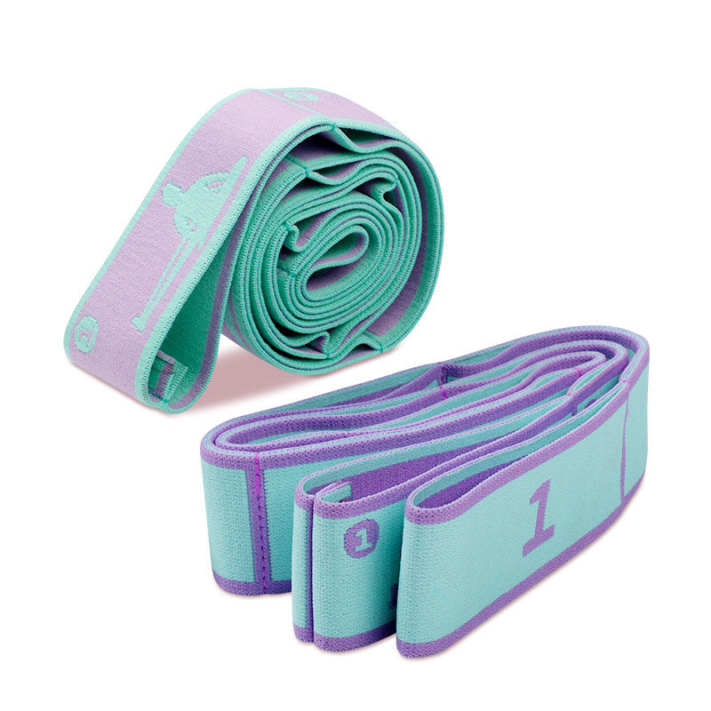 Premium Resistance Band Yoga Pilates Strap Adjustable Elastic Training Band 8 9 Grid Stretching Fitness Band Portable for Gym Home Workout Daily Use