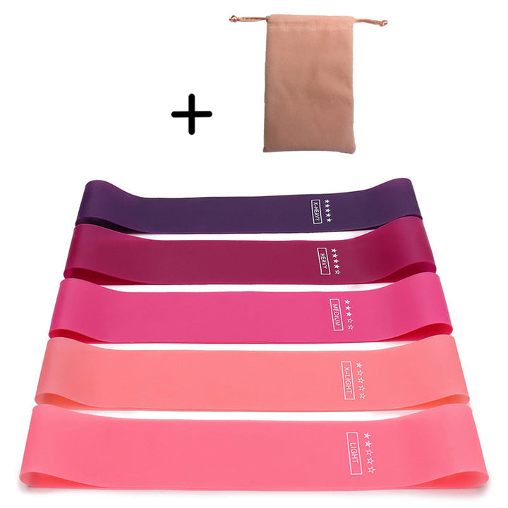Premium Resistance Bands Set 5 Levels Yoga Fitness Bands Natural Latex Elastic Training Bands for Home Workout Pilates Strength Training Daily Use