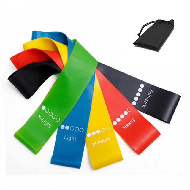 Premium Resistance Bands Set 5 Levels Yoga Fitness Bands Natural Latex Elastic Training Bands for Home Workout Pilates Strength Training Daily Use